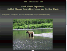 Tablet Screenshot of huntbearmoosecaribou.com